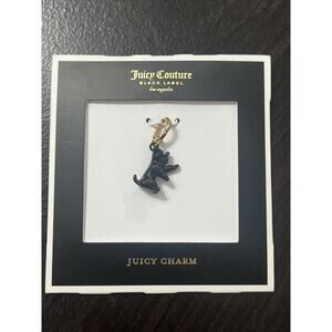 Juicy Couture Black Label Small Scotty Dog Charm with Bag